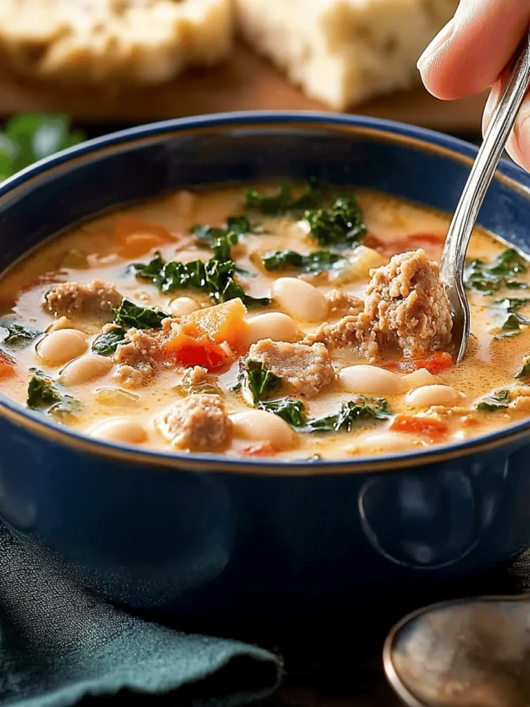 Sausage, White Bean, and Kale Soup