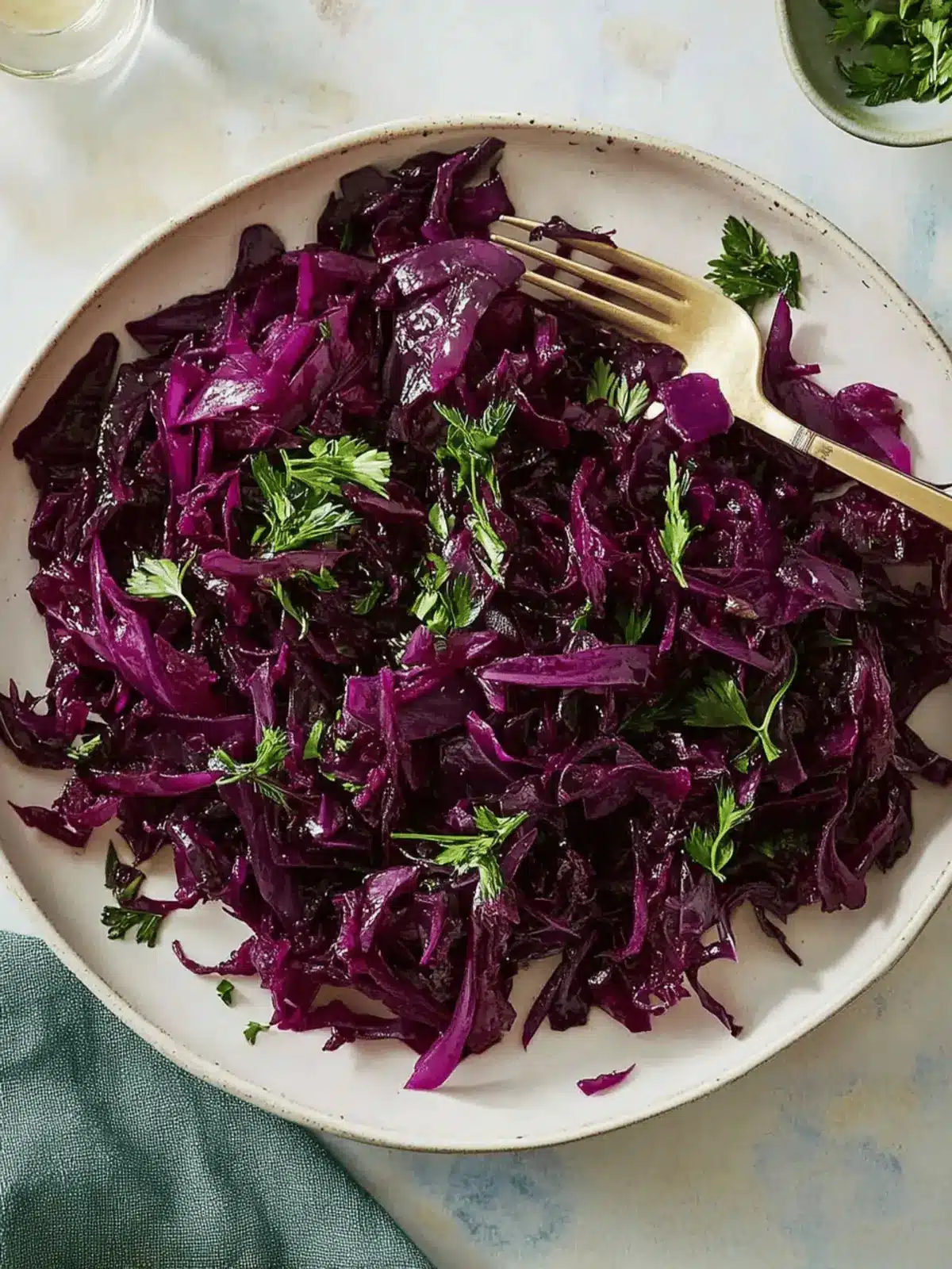 Sweet & Sour Braised Red Cabbage