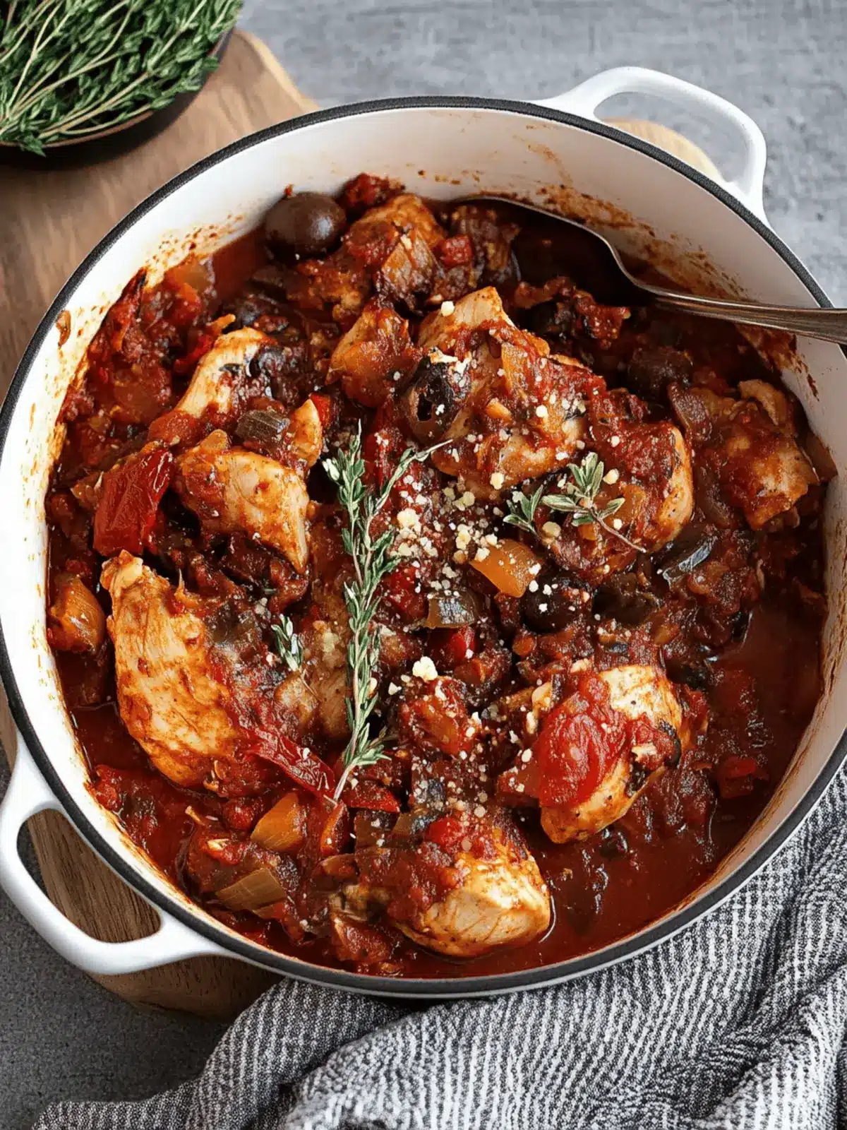 Make-Ahead Chicken Cacciatore