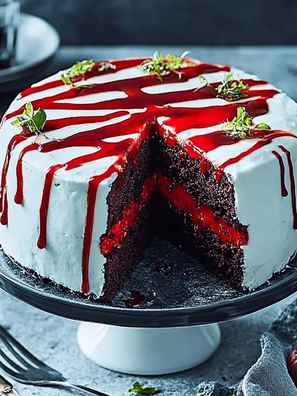 Halloween slash cake