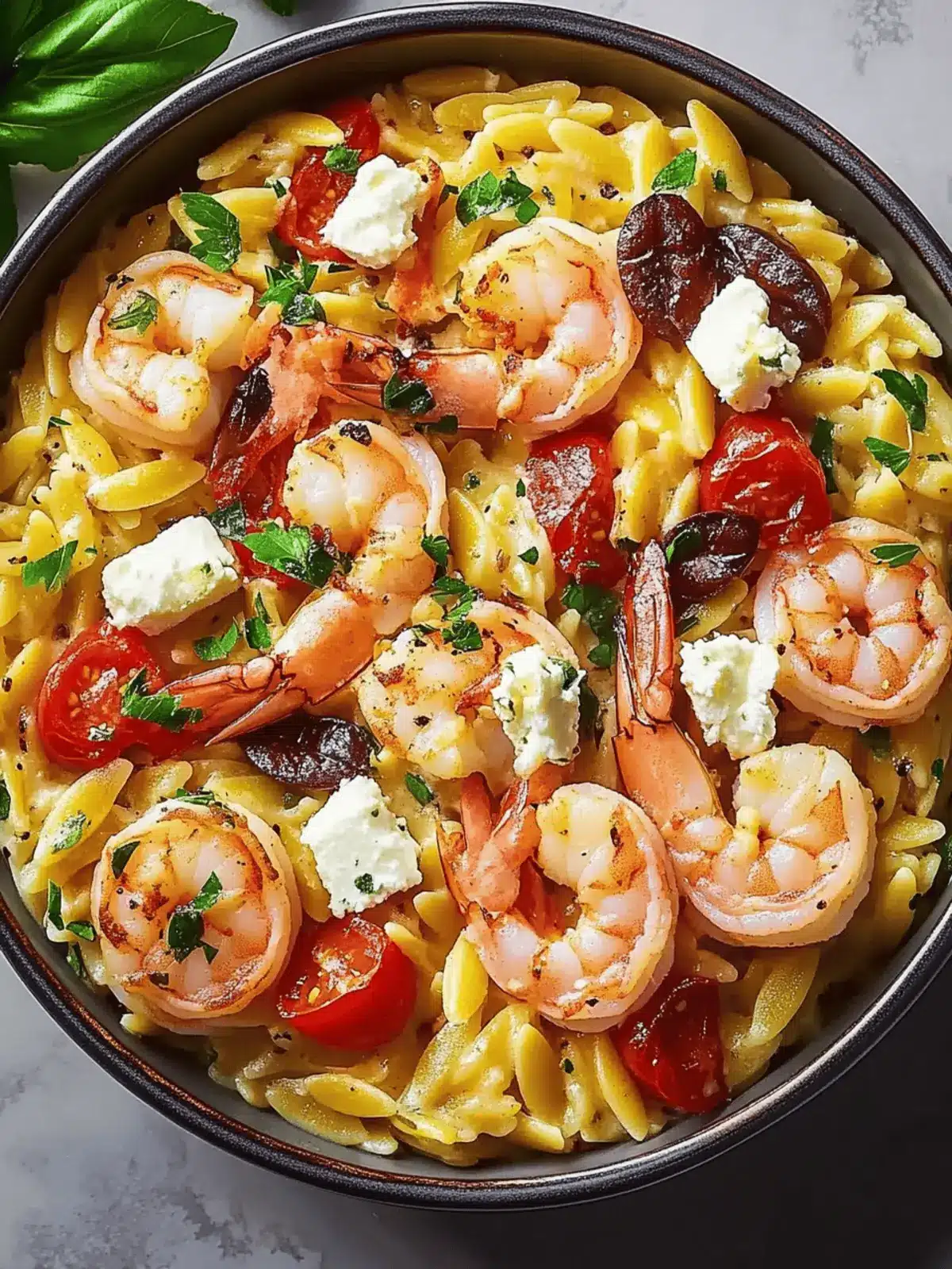 Shrimp Orzo Feta Recipe