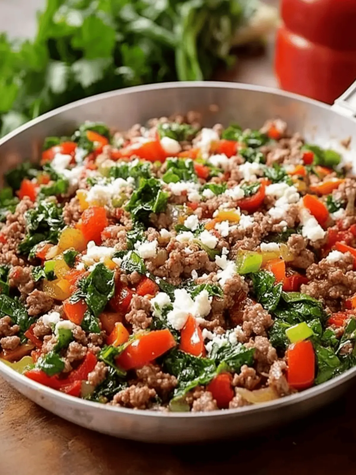 Mediterranean Ground Beef Stir Fry
