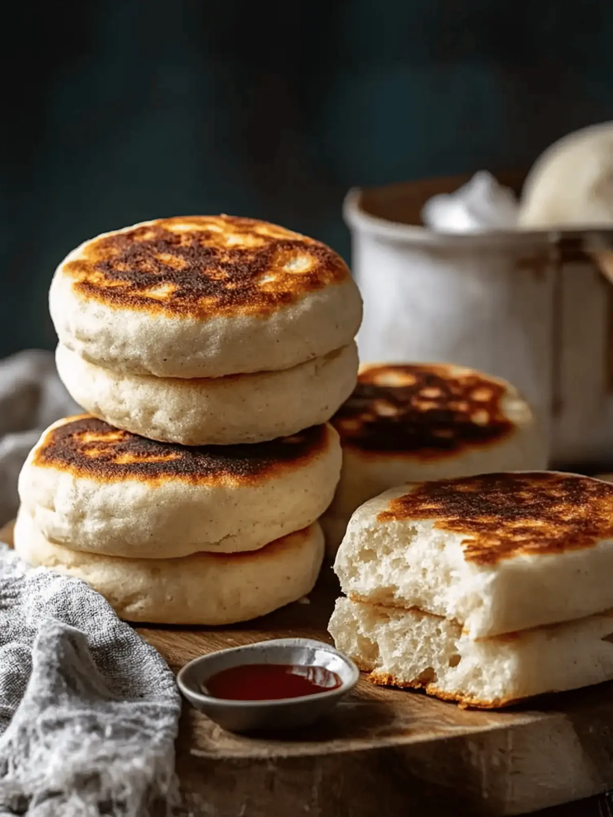 Sourdough Discard English Muffins