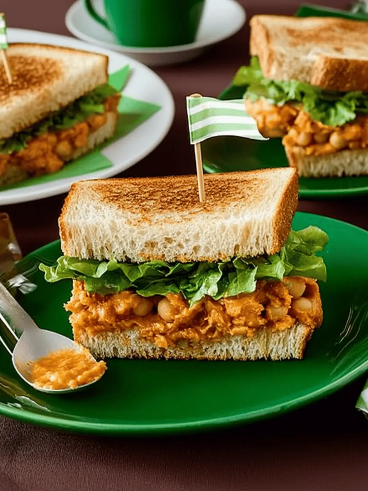 Buffalo Chickpea Sandwiches