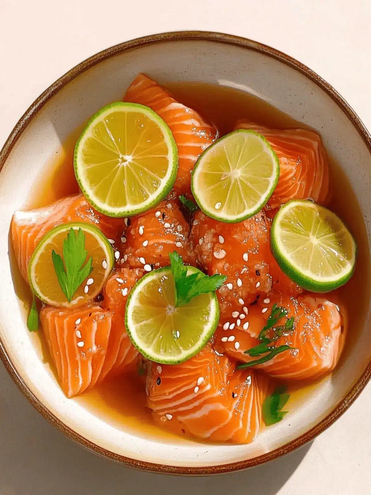 Salmon Crudo with Citrus Soy Dressing