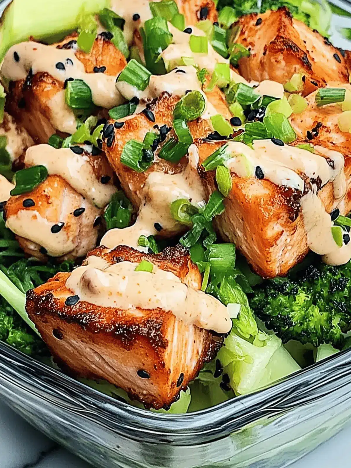 Firecracker Salmon Bowl for Meal Prep