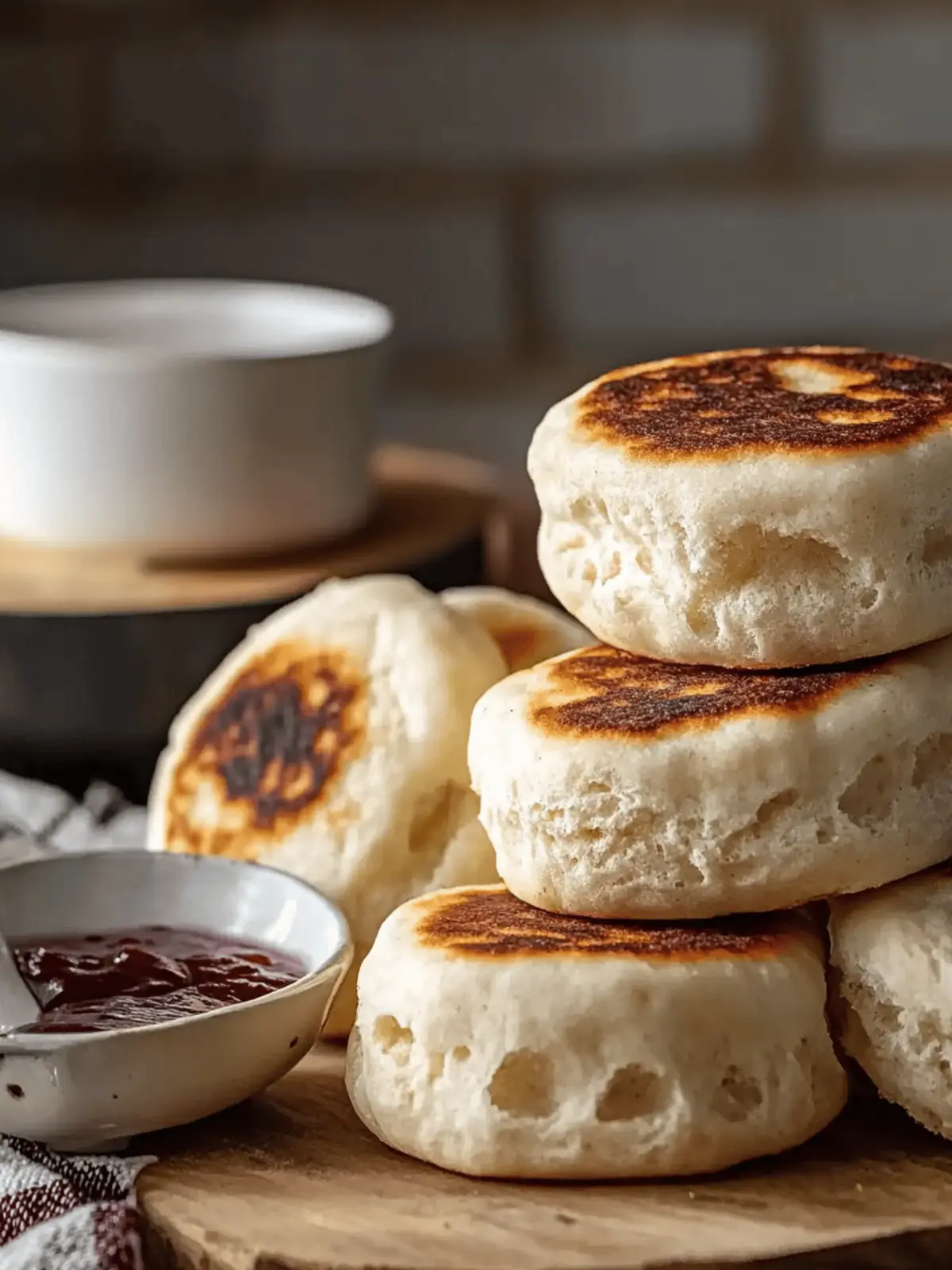 Sourdough Discard English Muffins
