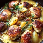 Creamy French Style Chicken Casserole a la Normande