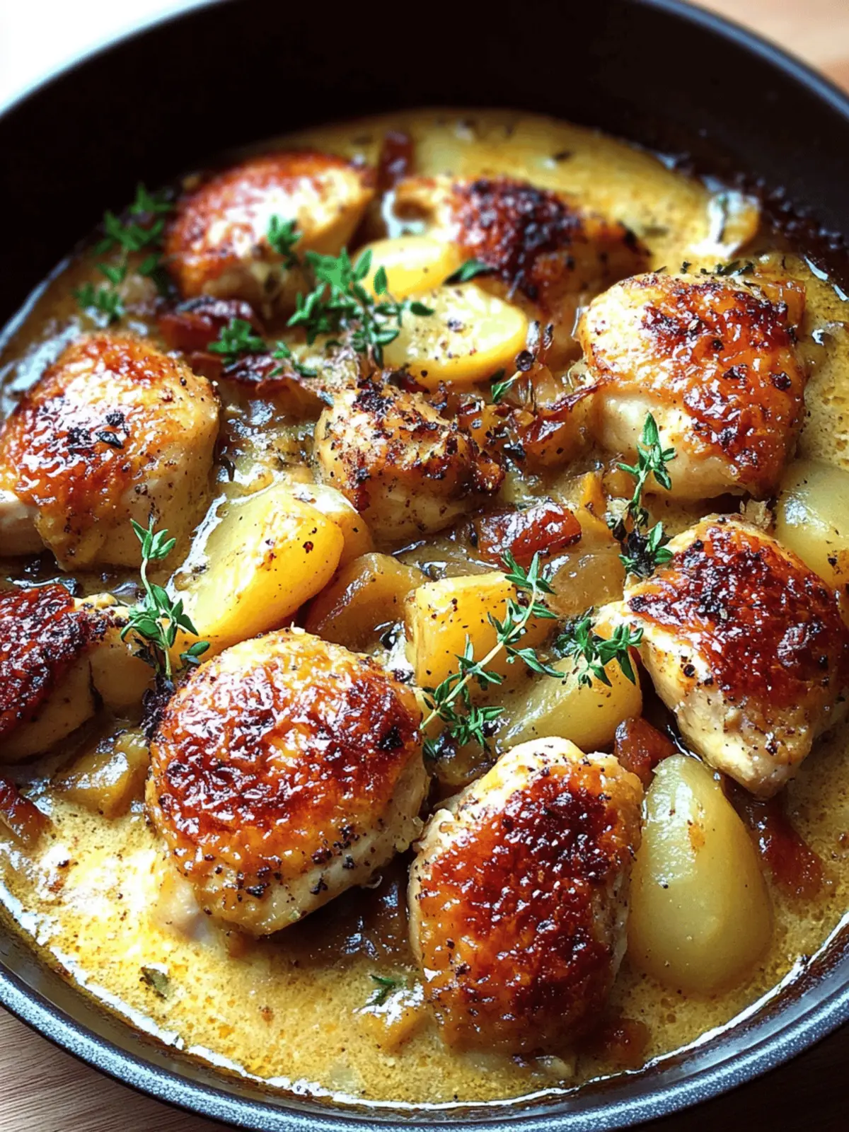 Creamy French Style Chicken Casserole a la Normande