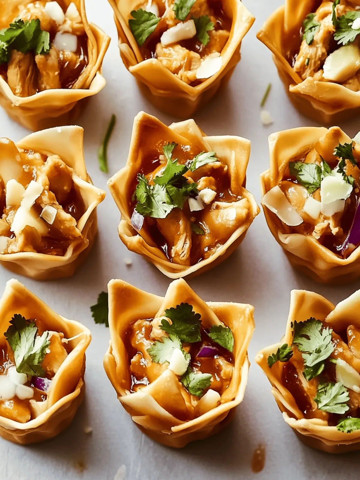 Peanut Chicken Wonton Cups: Easy Appetizer That Wows!