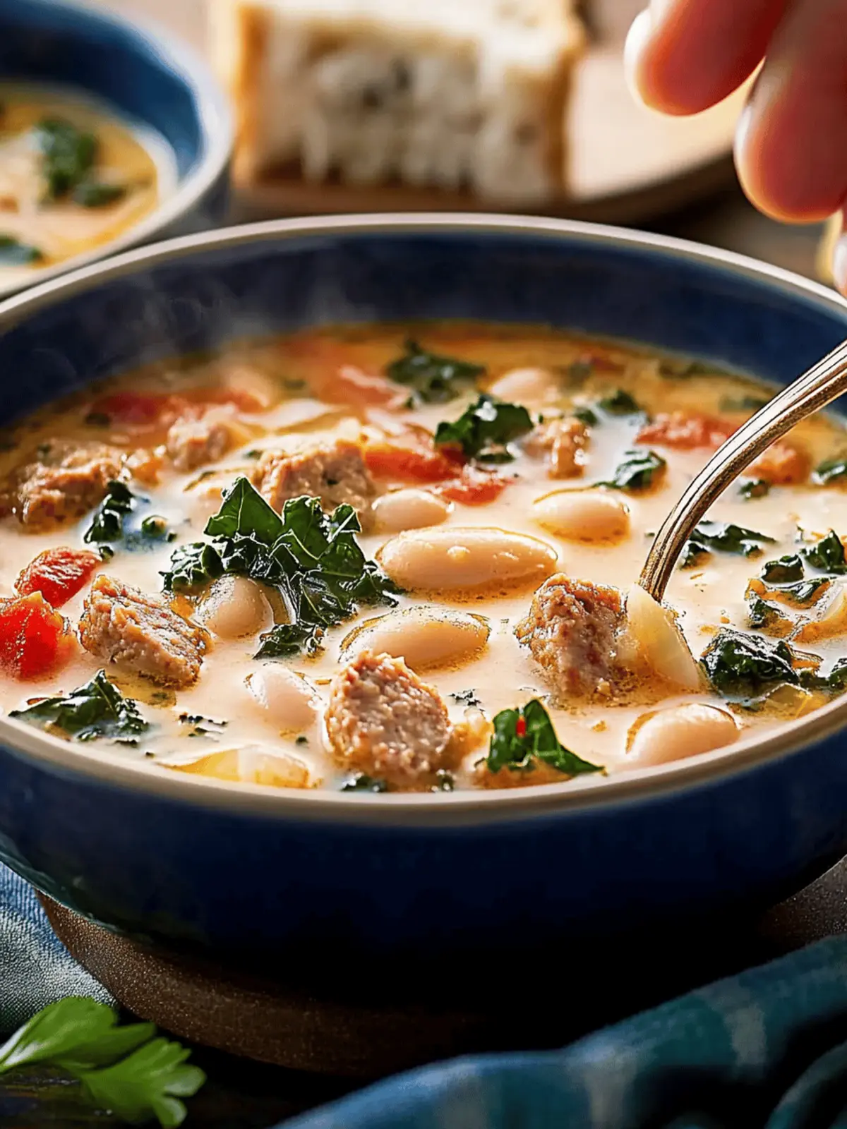 Sausage, White Bean, and Kale Soup