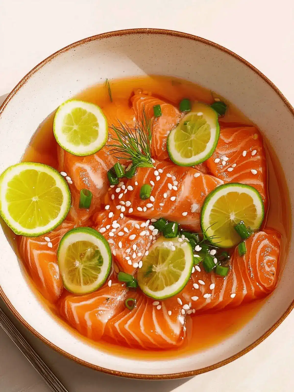 Salmon Crudo with Citrus Soy Dressing