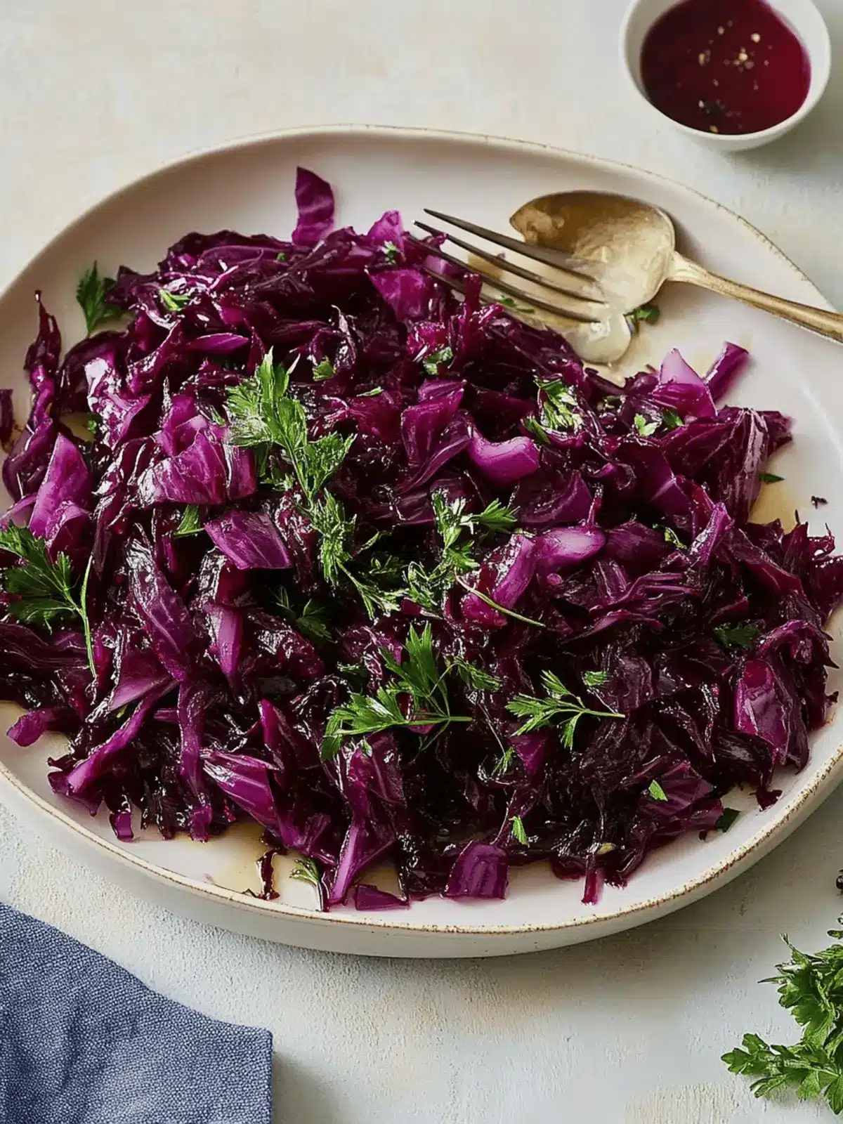 Sweet & Sour Braised Red Cabbage