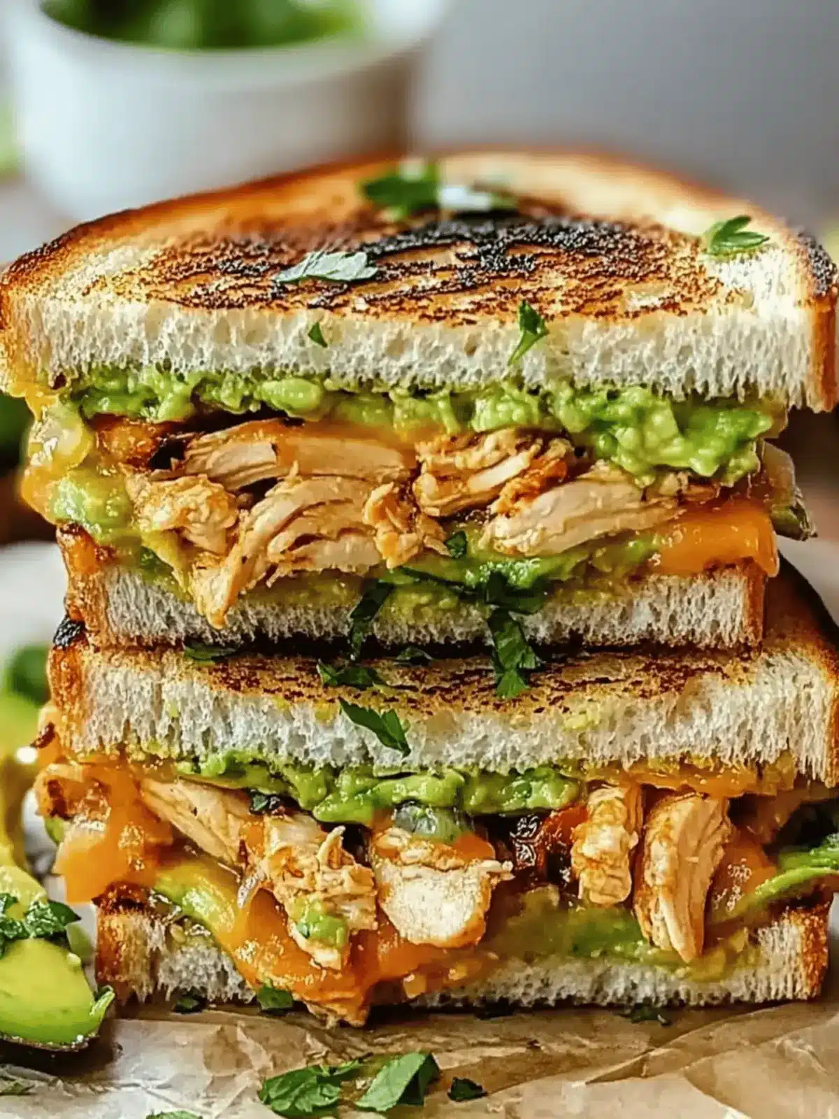 Chicken Avocado Melt Sandwich