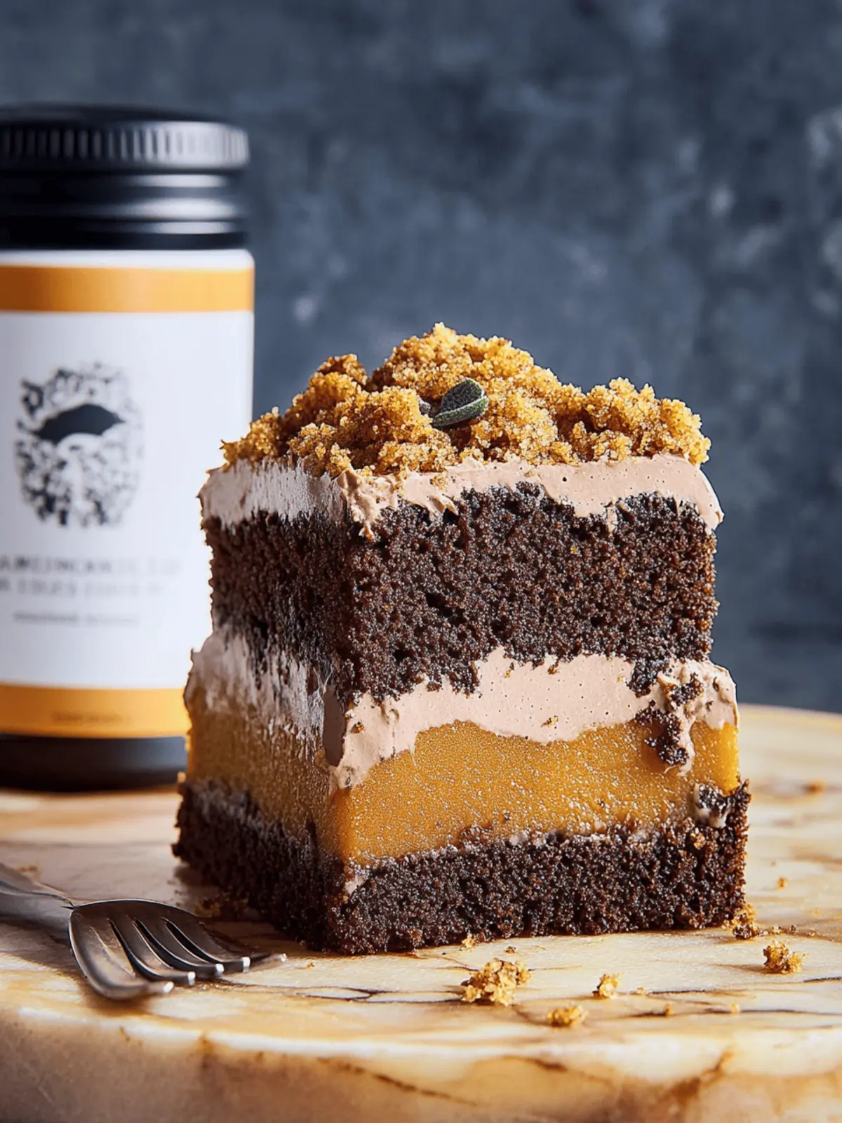 Chocolate-Pumpkin Crumb Cake