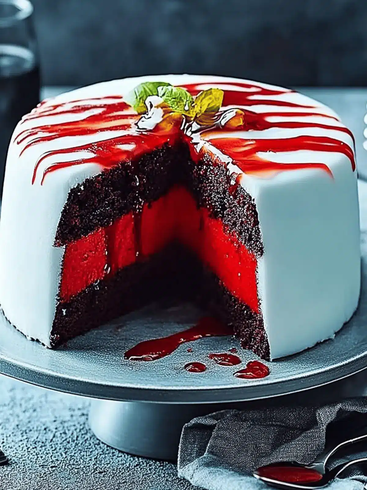 Halloween slash cake