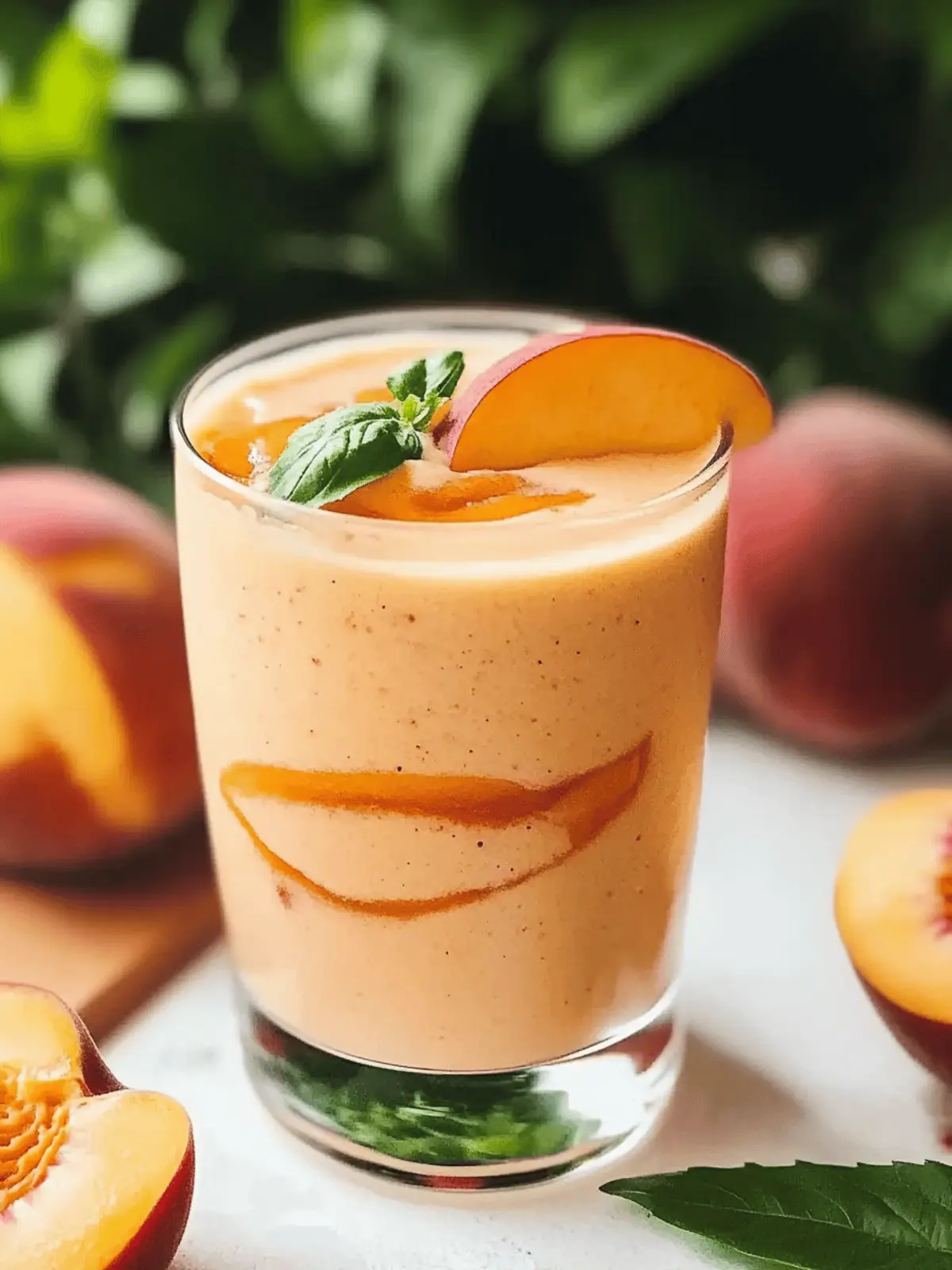 Taste Of Summer Peach Smoothie Recipe