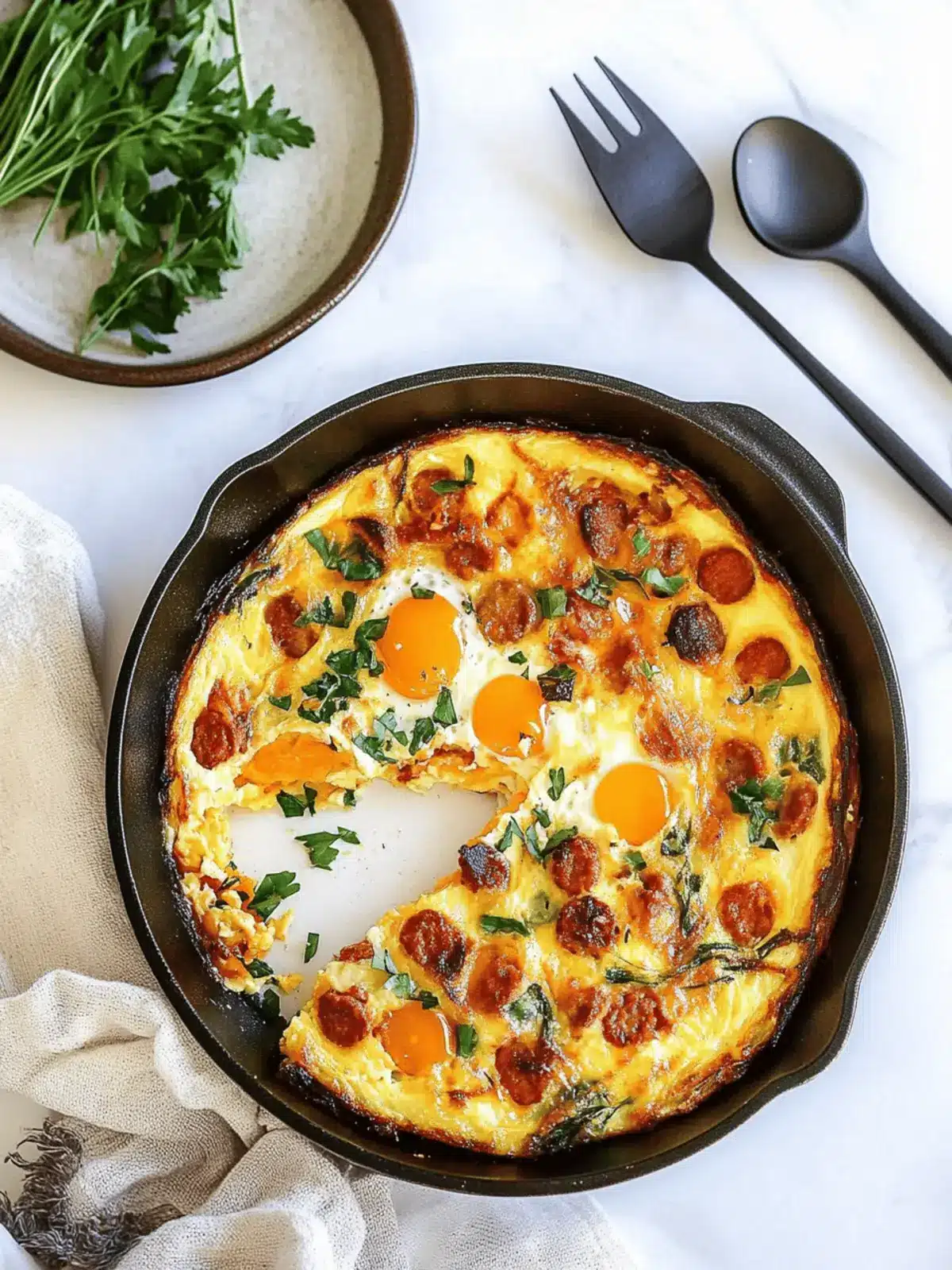 Chorizo and Butternut Squash Baked Eggs