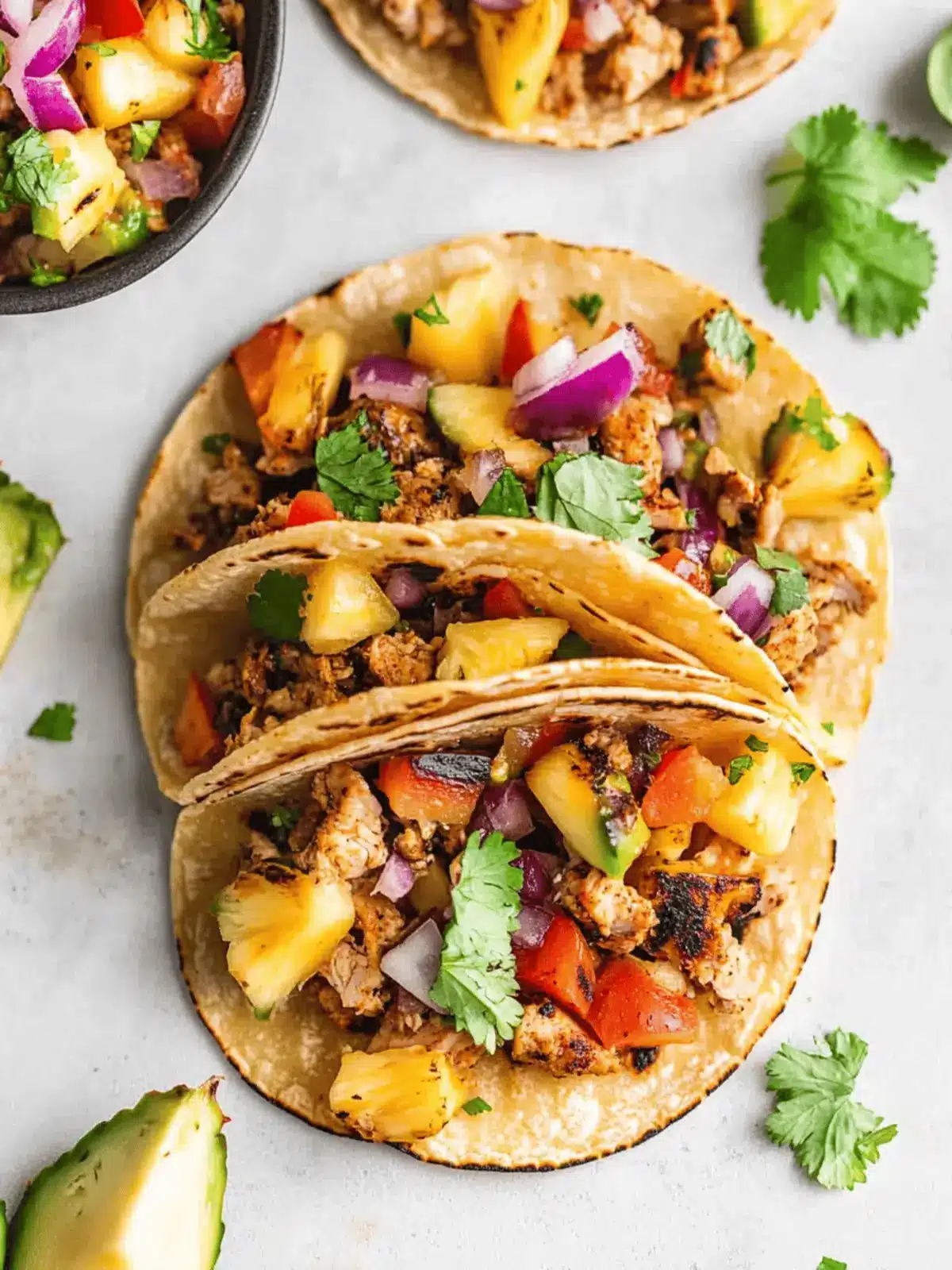 Pineapple Turkey Tacos