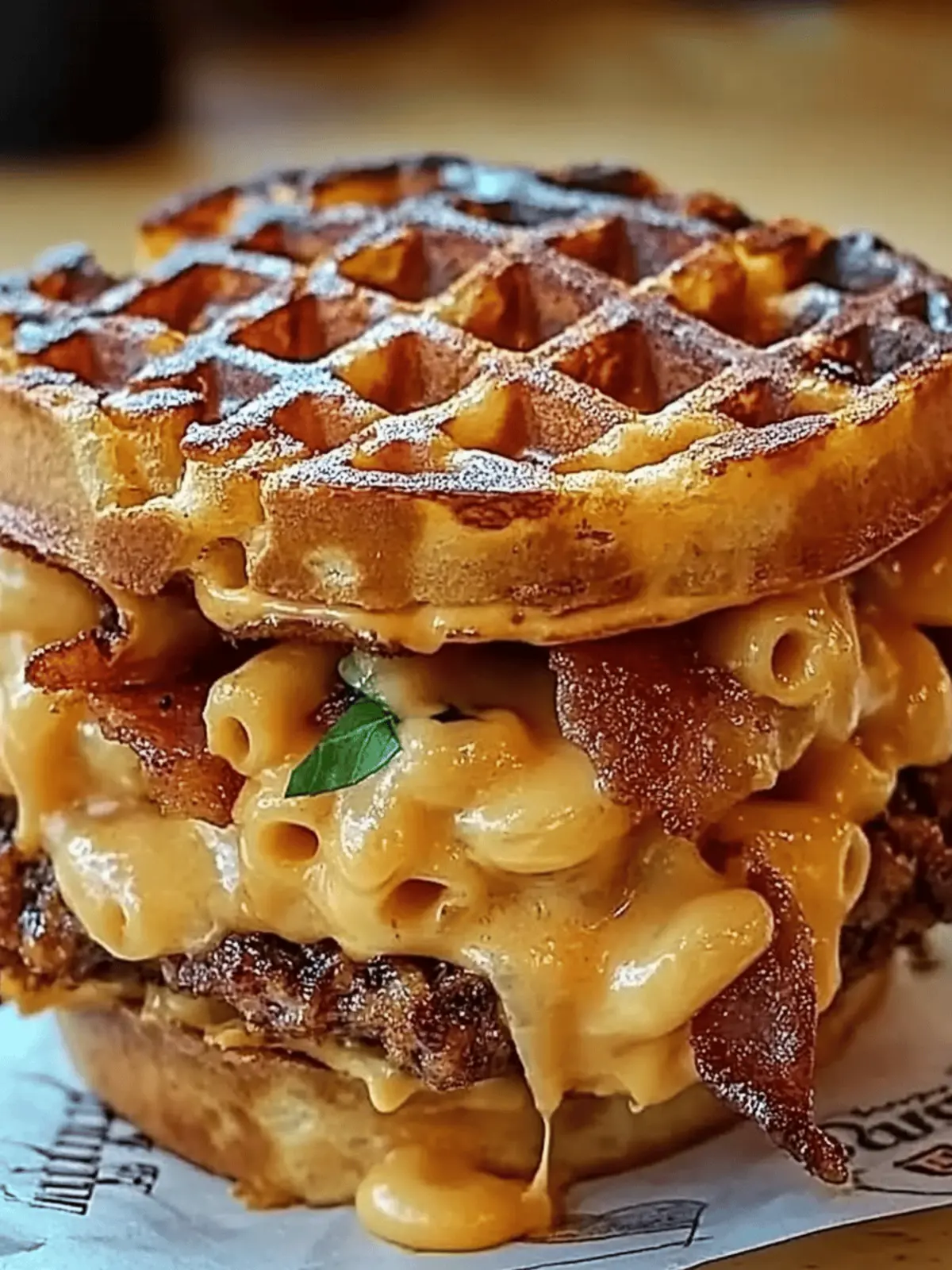 Macaroni & Cheese Waffle Burger: The Ultimate Amazing Recipe