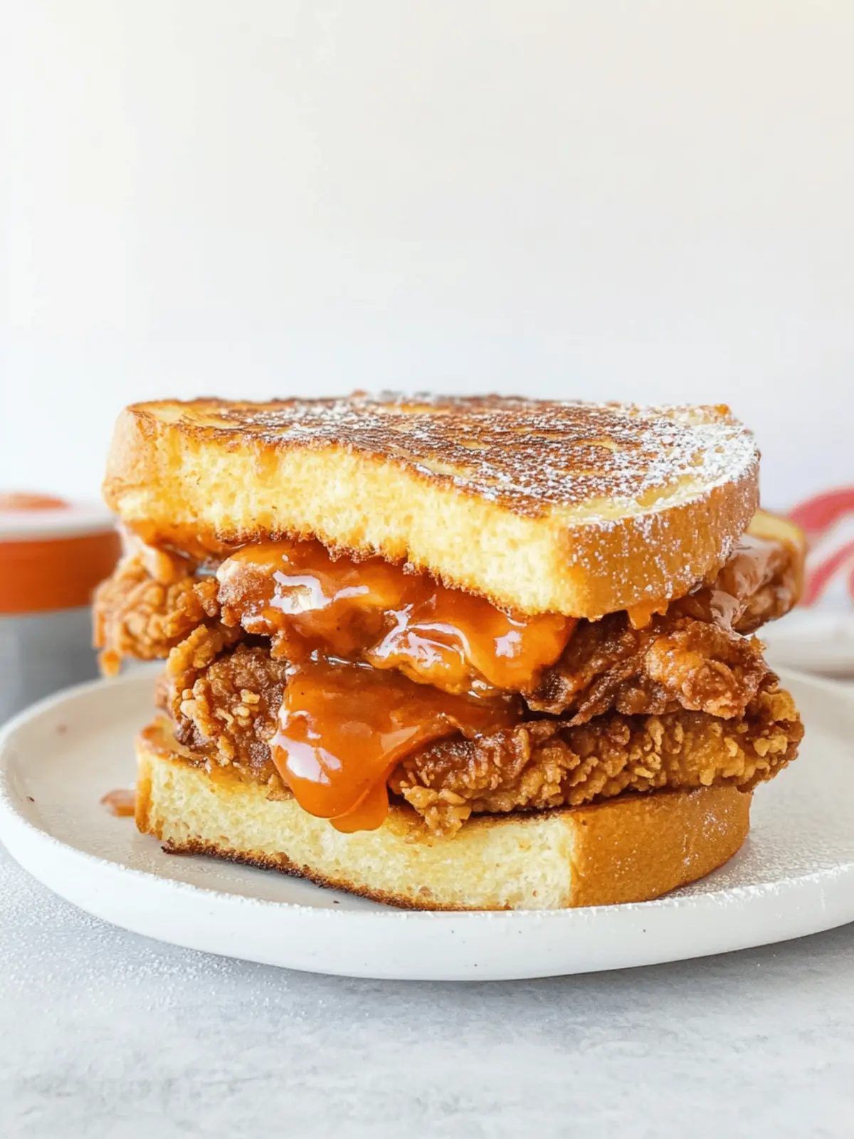 French Toast Fried Chicken Sandwich