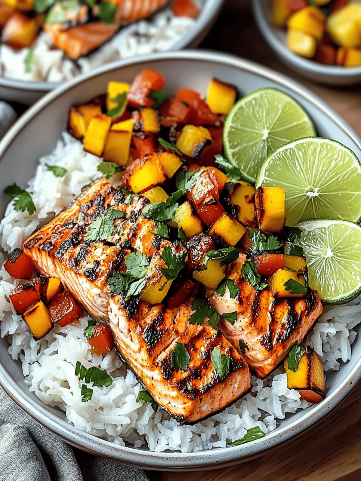 Chili Lime Salmon Bowls