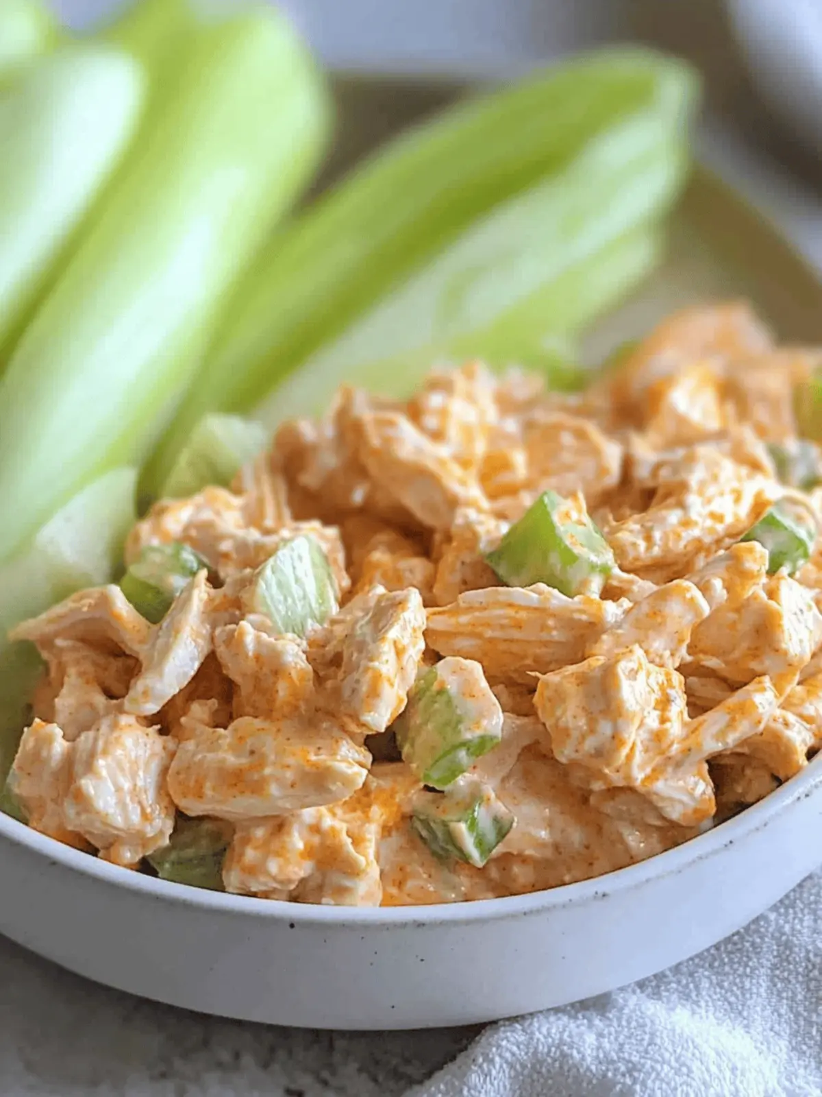 High Protein Buffalo Chicken Salad (Healthy, Easy)