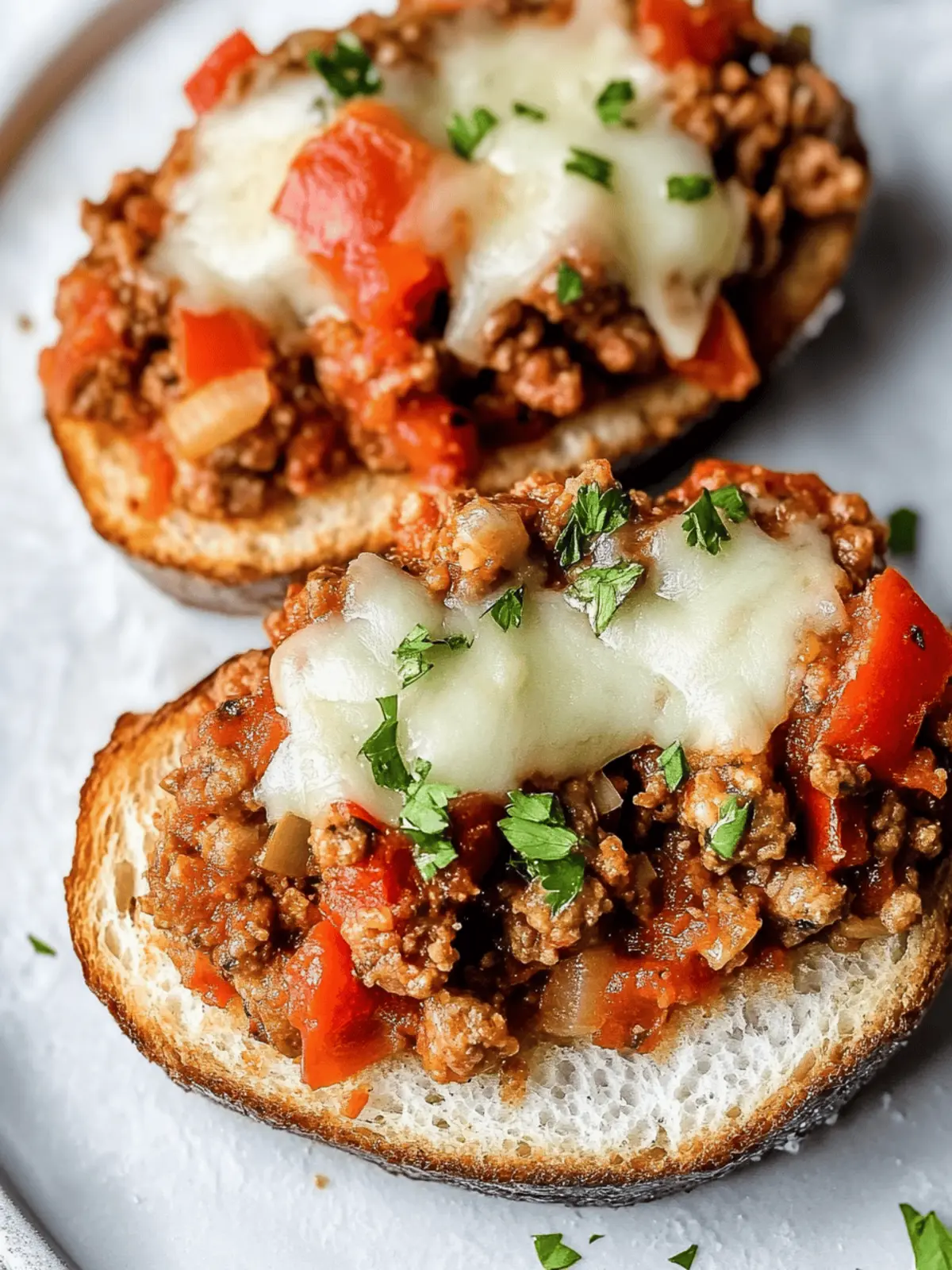 Crock Pot Italian Sloppy Joes