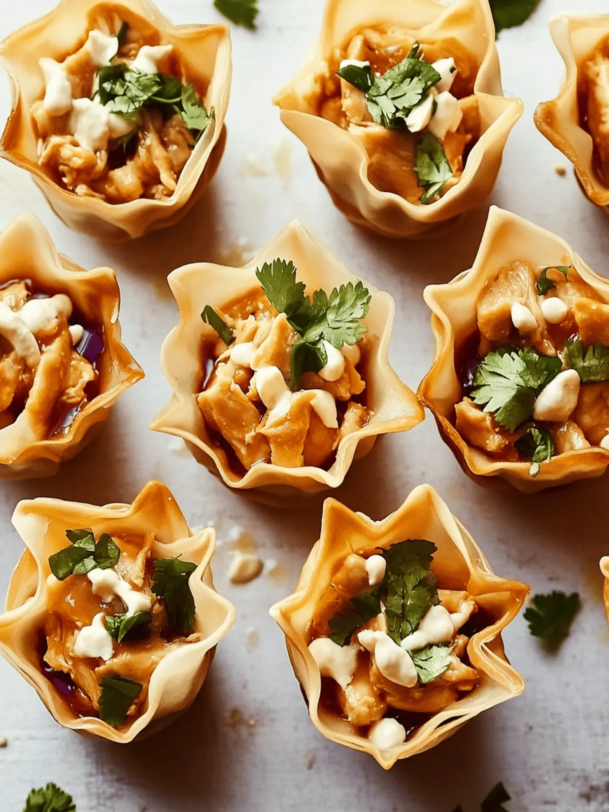 Peanut Chicken Wonton Cups: Easy Appetizer That Wows!