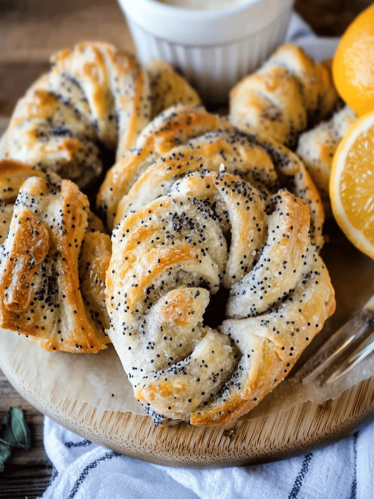 Citrus Poppy Seed Twists