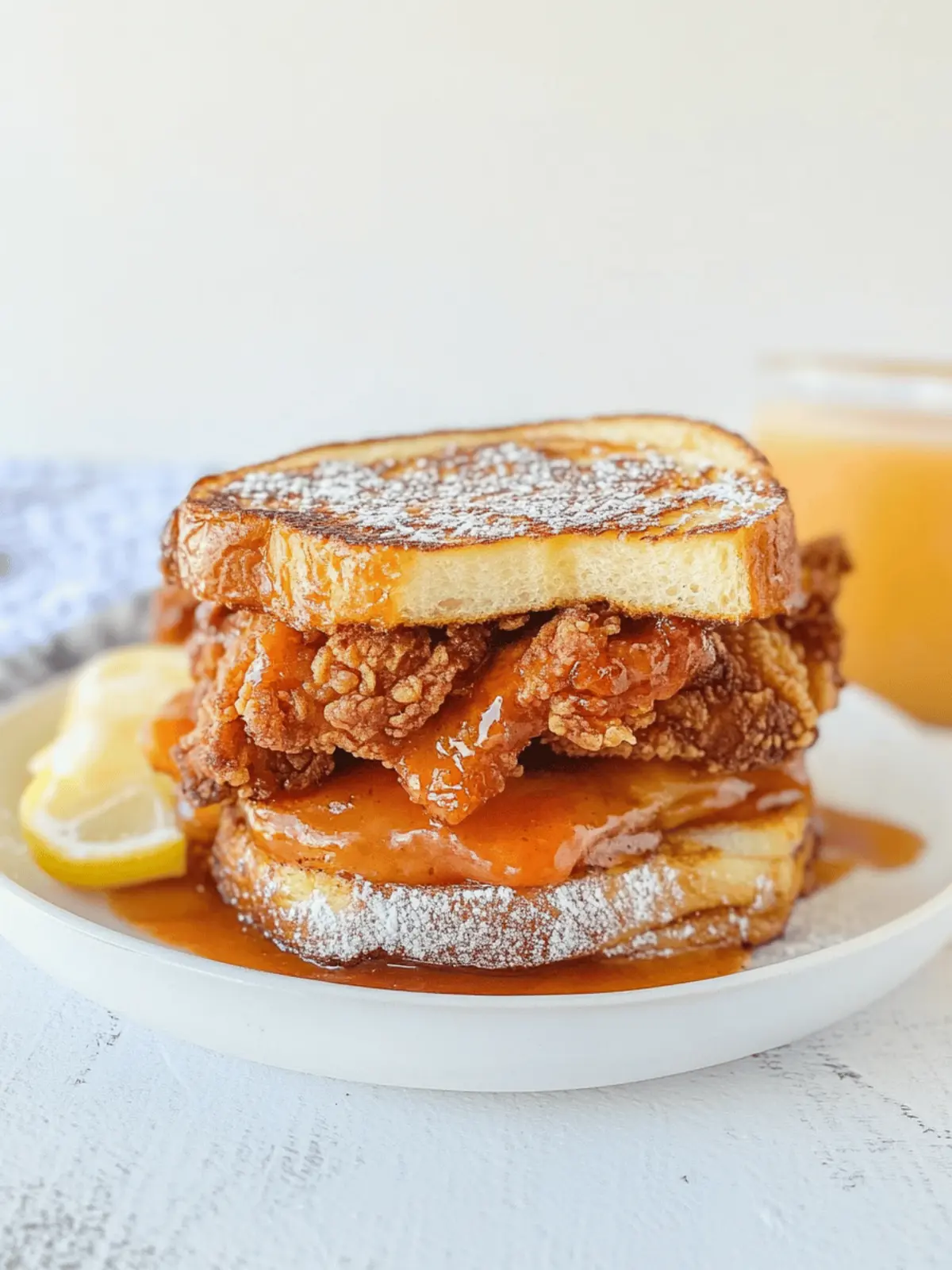 French Toast Fried Chicken Sandwich