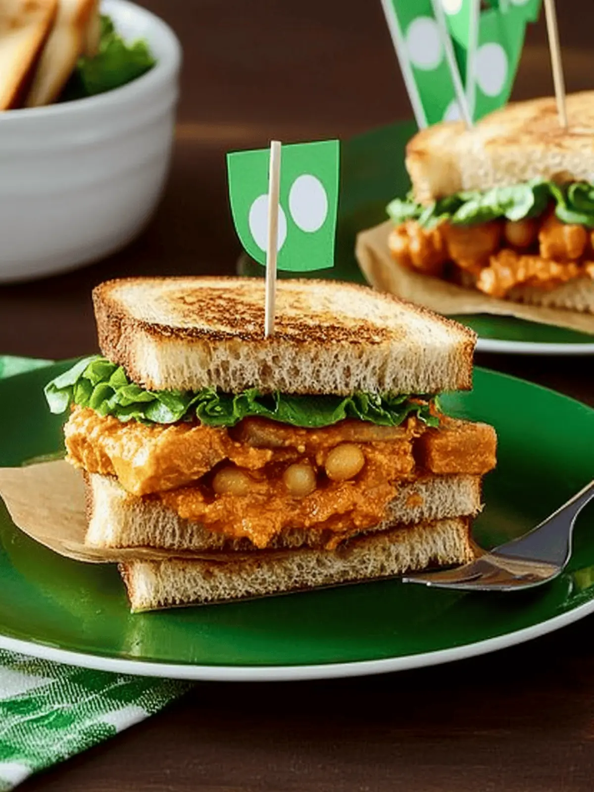 Buffalo Chickpea Sandwiches