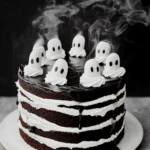 Black Cocoa Halloween Layer Cake