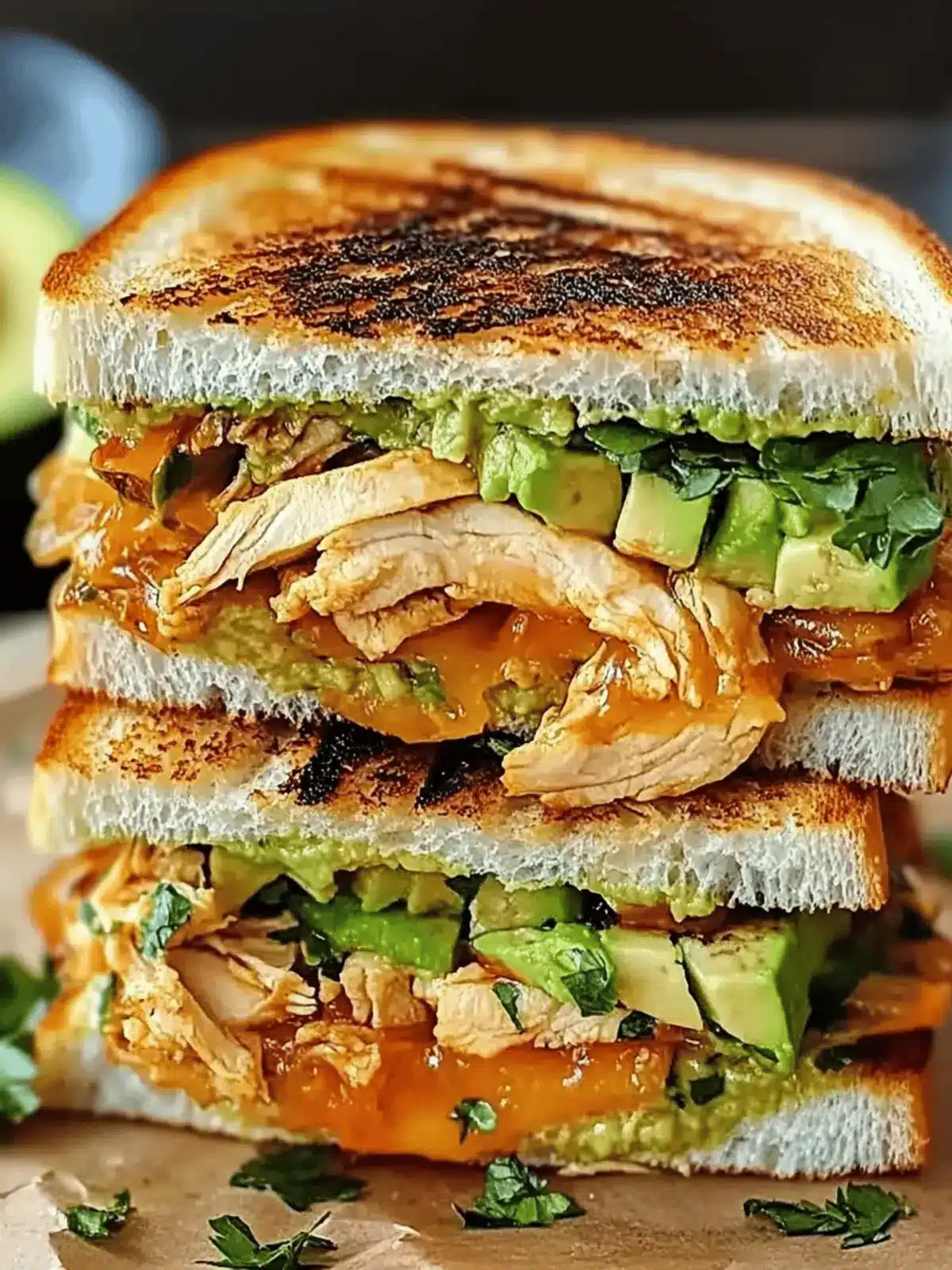 Chicken Avocado Melt Sandwich