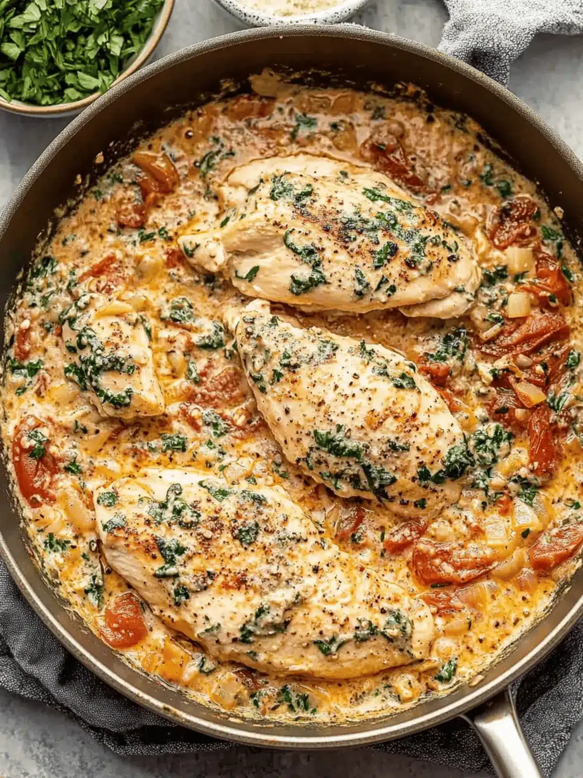Creamy Italian Chicken Skillet