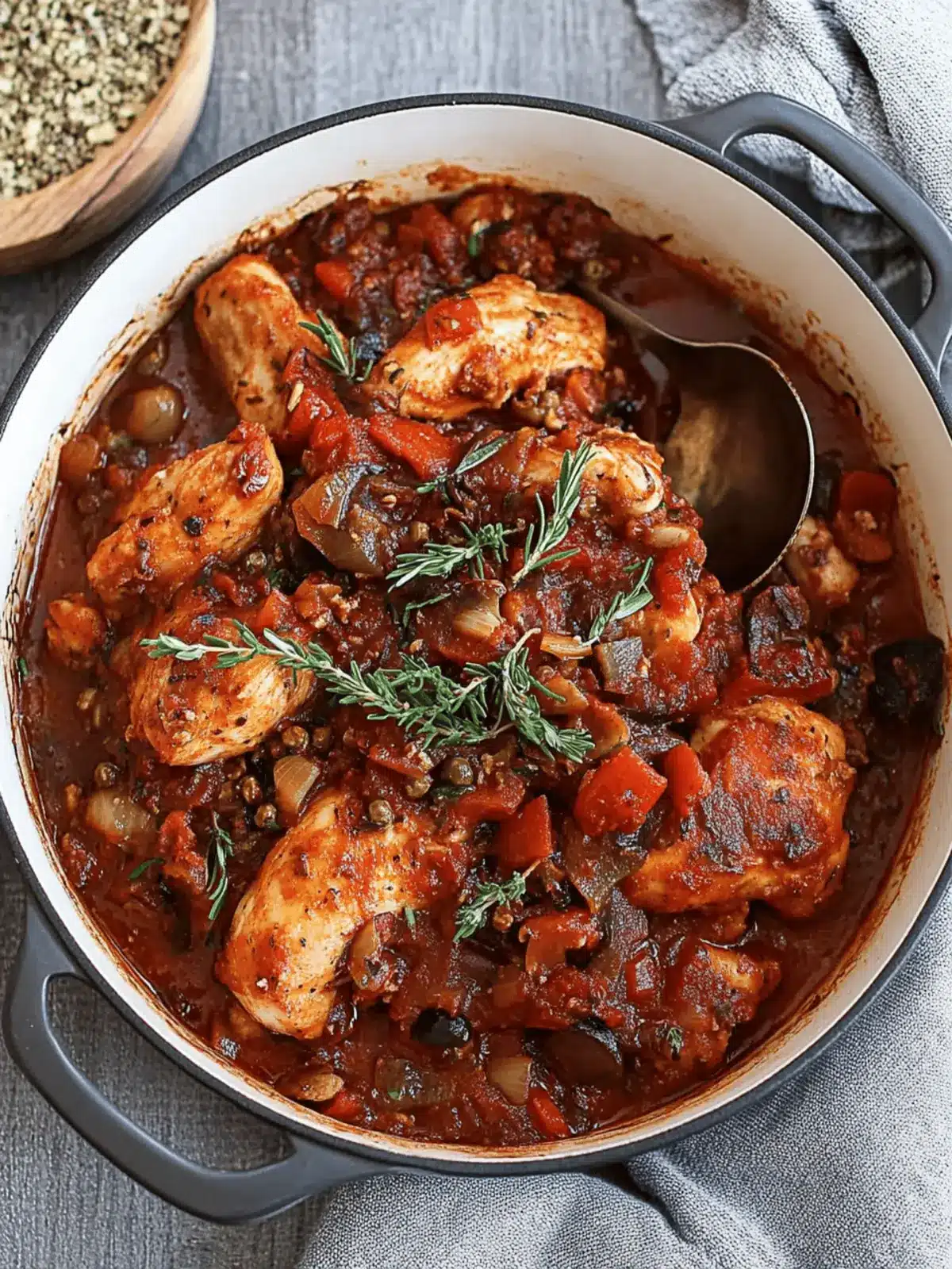 Make-Ahead Chicken Cacciatore