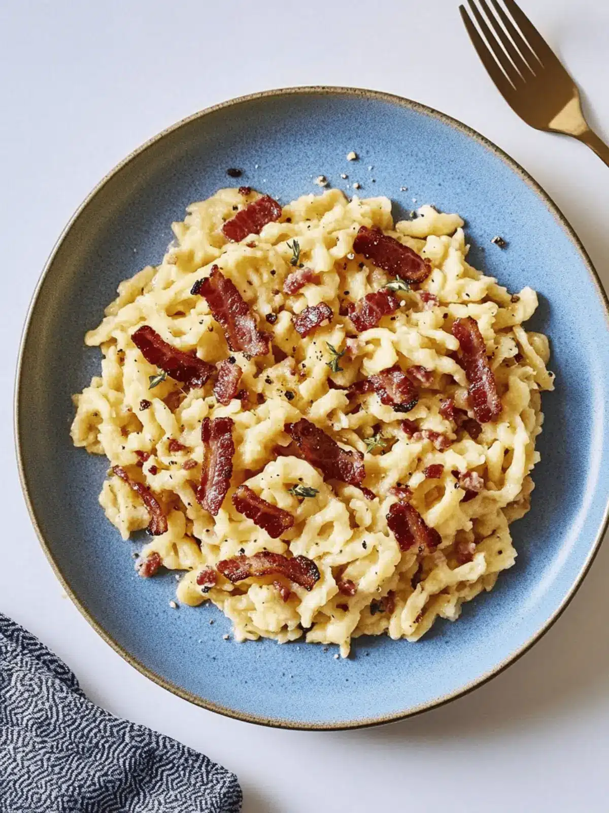 Homemade Bacon Spaetzle