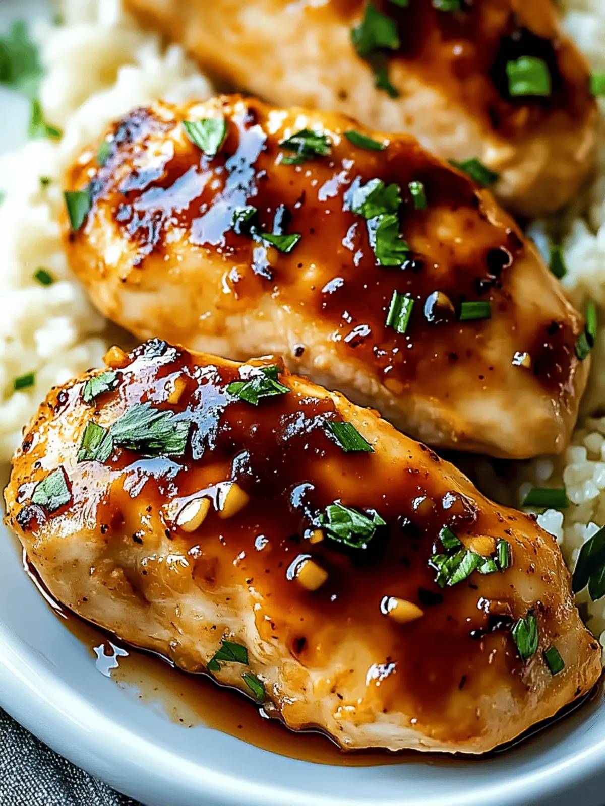 Honey Garlic Chicken Breasts