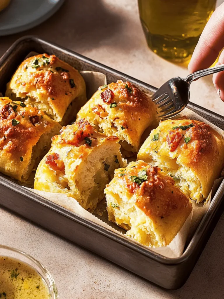 Loaded Baked Potato Dinner Rolls