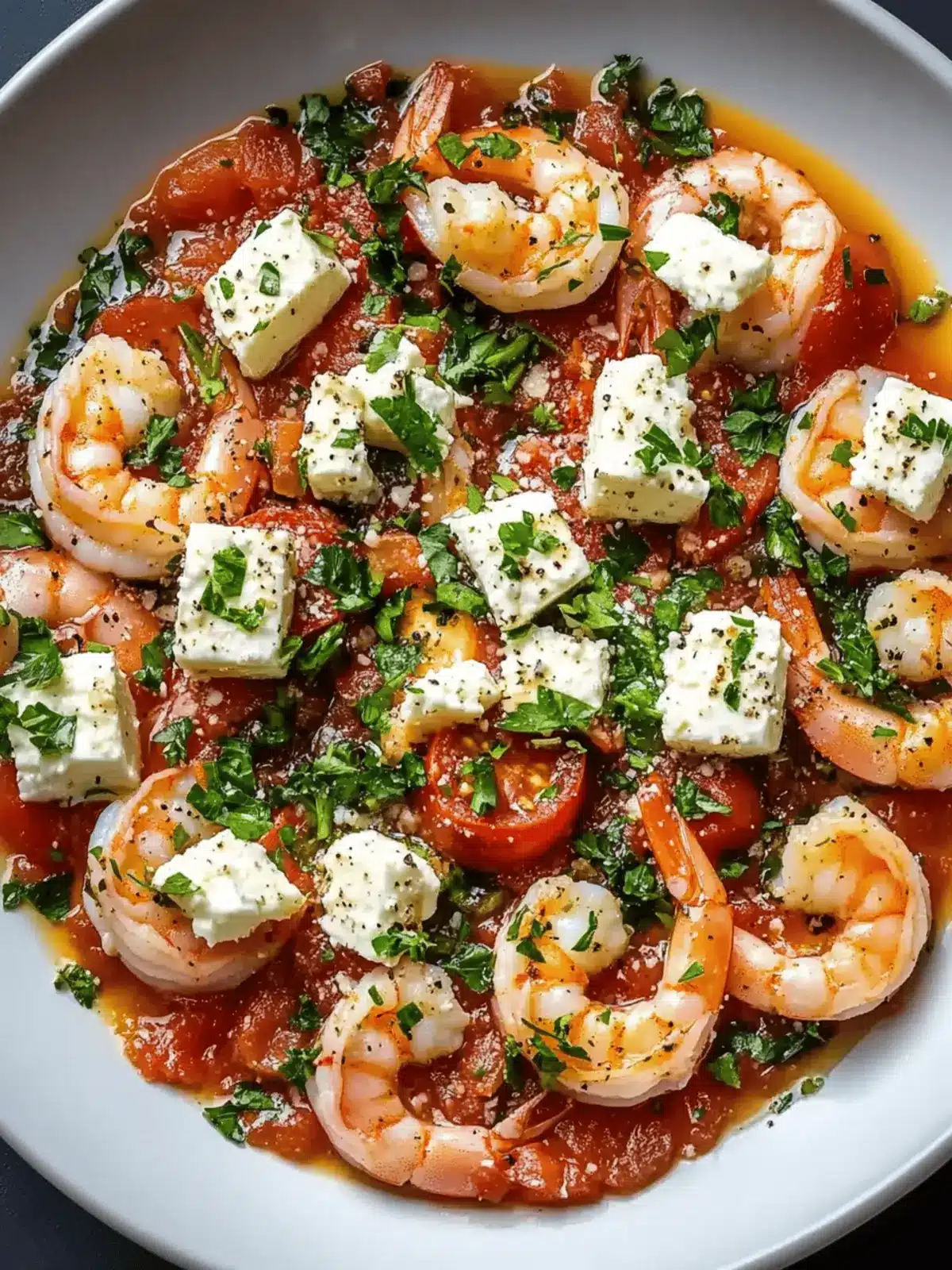 Greek Shrimp with Feta and Tomatoes Recipe