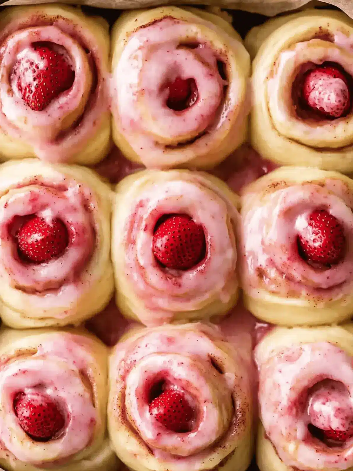 Strawberry Cinnamon Rolls