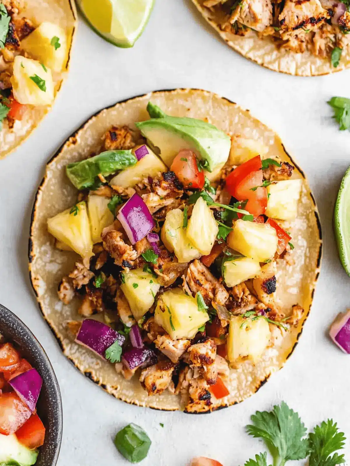 Pineapple Turkey Tacos
