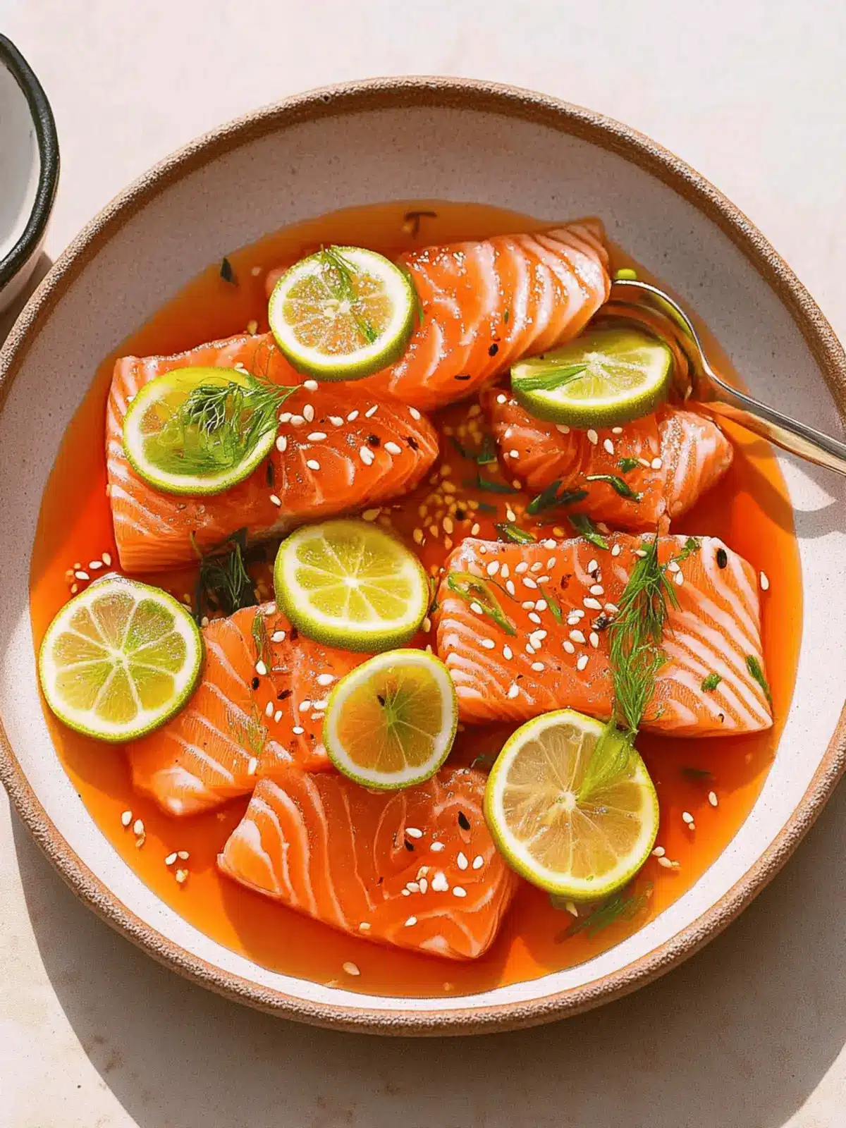 Salmon Crudo with Citrus Soy Dressing