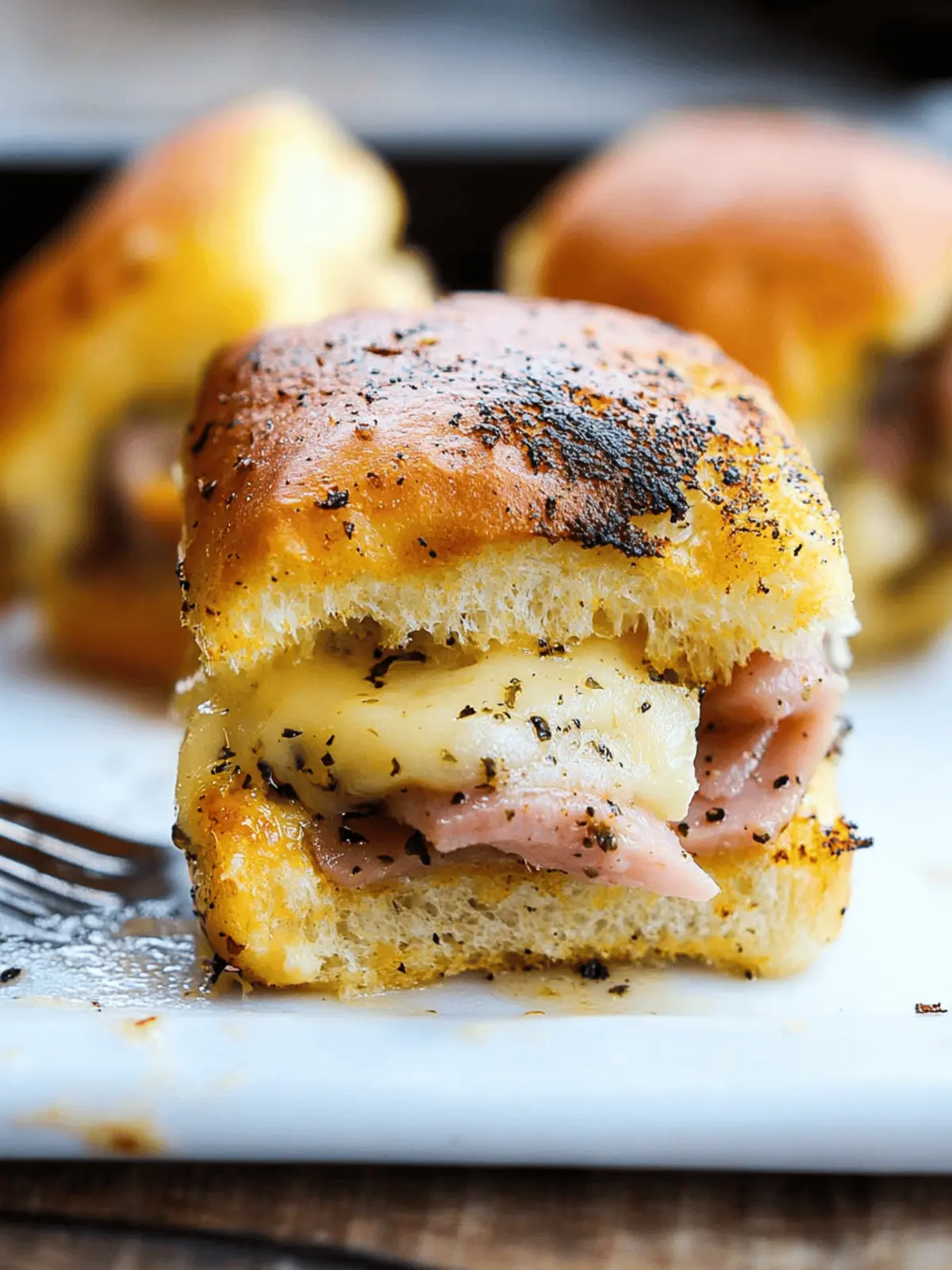 Hot Ham and Cheese Sliders