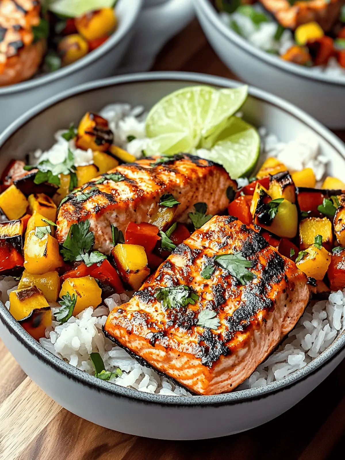 Chili Lime Salmon Bowls