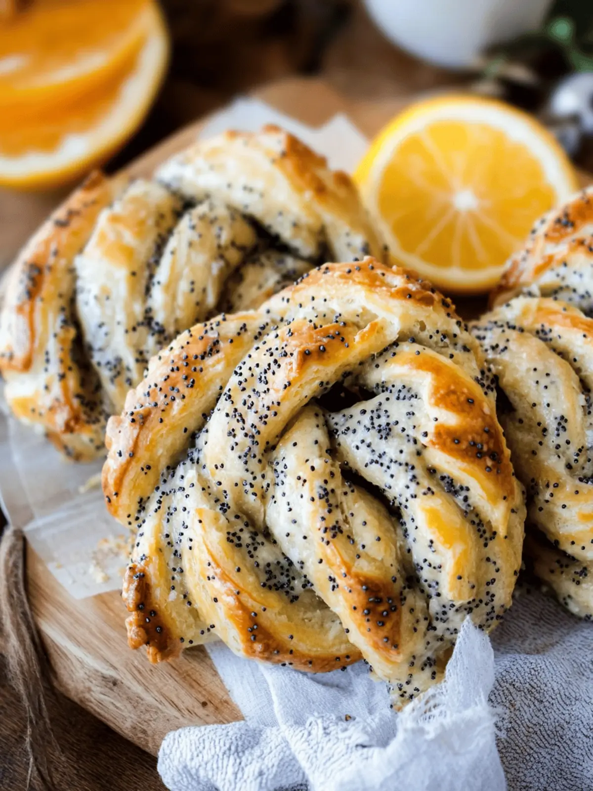 Citrus Poppy Seed Twists