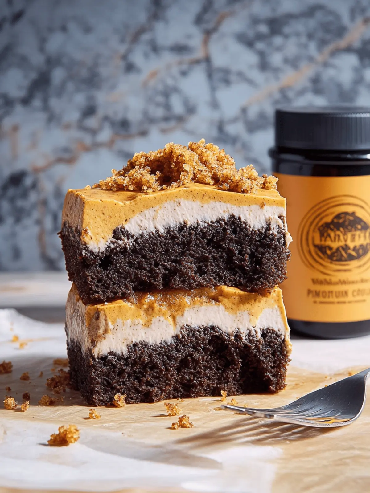 Chocolate-Pumpkin Crumb Cake