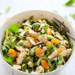 Paleo & Whole30 Mandarin Chicken Salad with Coconut Chips