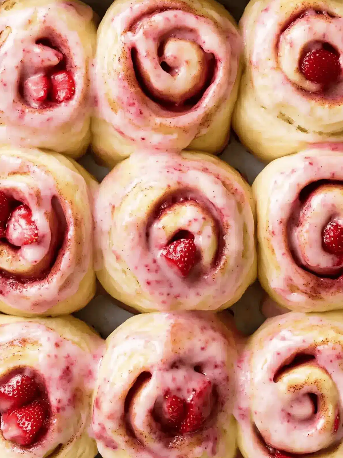 Strawberry Cinnamon Rolls