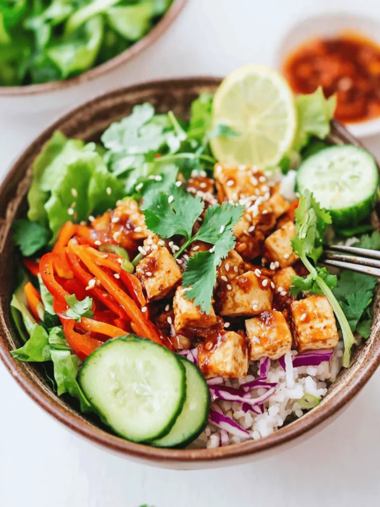 Spicy Tofu Salad Bowls